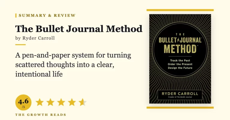The Bullet Journal Method Summary & Review: Turn Scattered Thoughts Into an Intentional Life