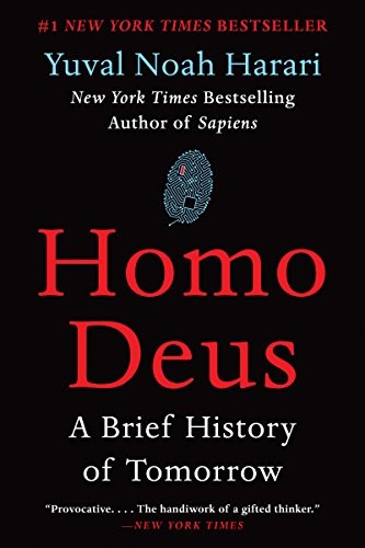 Homo Deus by Yuval Noah Harari — book cover
