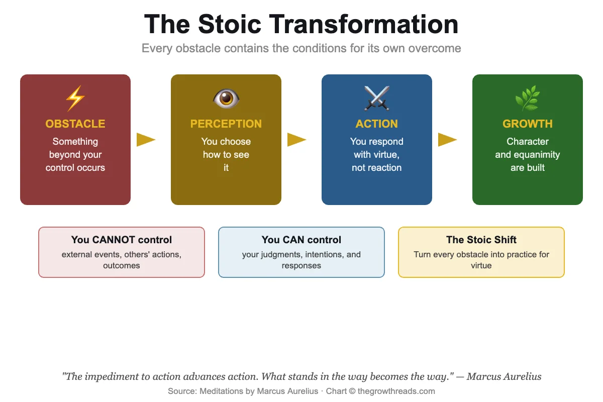 The Stoic Transformation — how Marcus Aurelius turned obstacles into growth