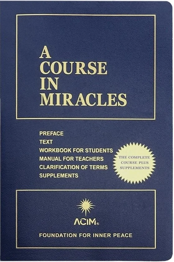 A Course in Miracles by Helen Schucman book cover