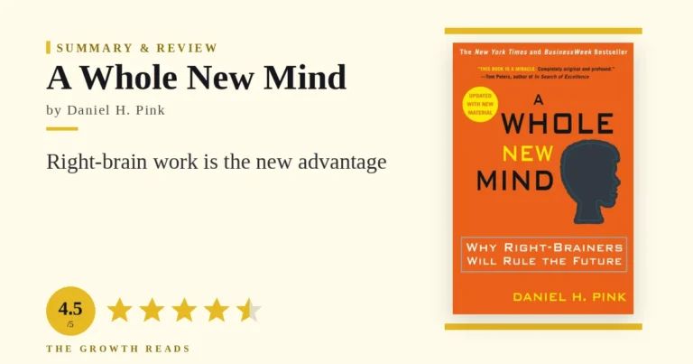 A Whole New Mind Summary & Review: Right-Brain Work Is the New Advantage