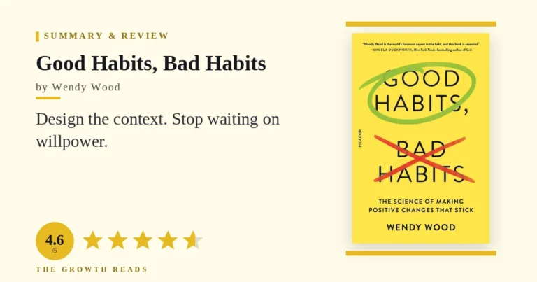 Good Habits, Bad Habits Summary & Review: Design Context, Not Willpower