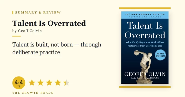 Talent Is Overrated Summary & Review: Practice Beats Innate Gift