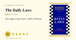 The Daily Laws Summary & Review: One Page a Day Beats a Shelf