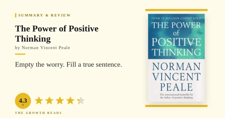 The Power of Positive Thinking Summary & Review: Empty Worry, Then Act