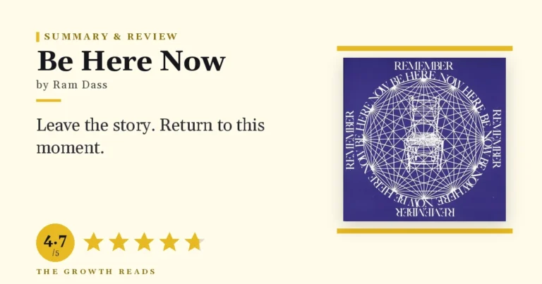 Be Here Now by Ram Dass — summary and review with 4.7/5 rating
