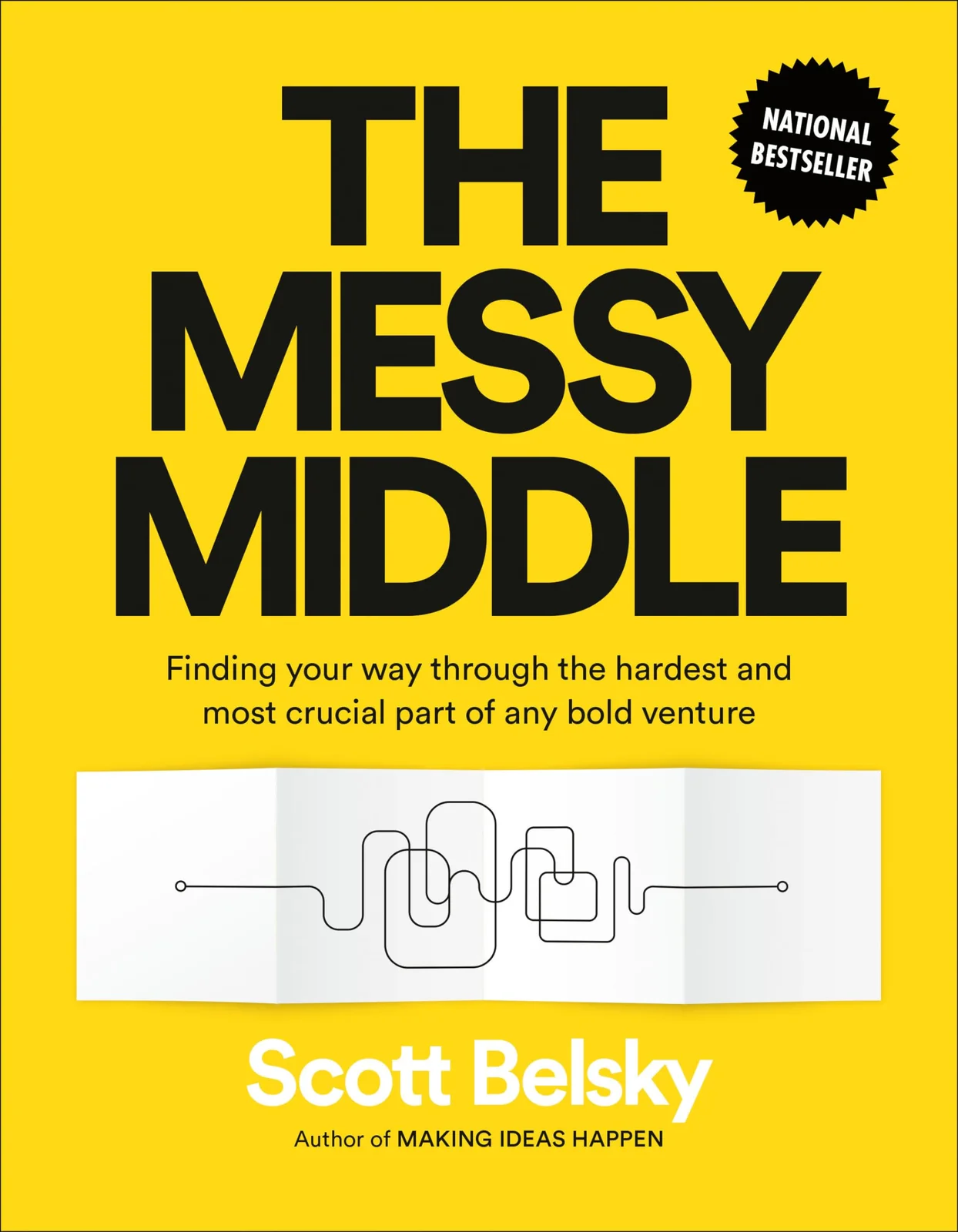 The Messy Middle by Scott Belsky book cover