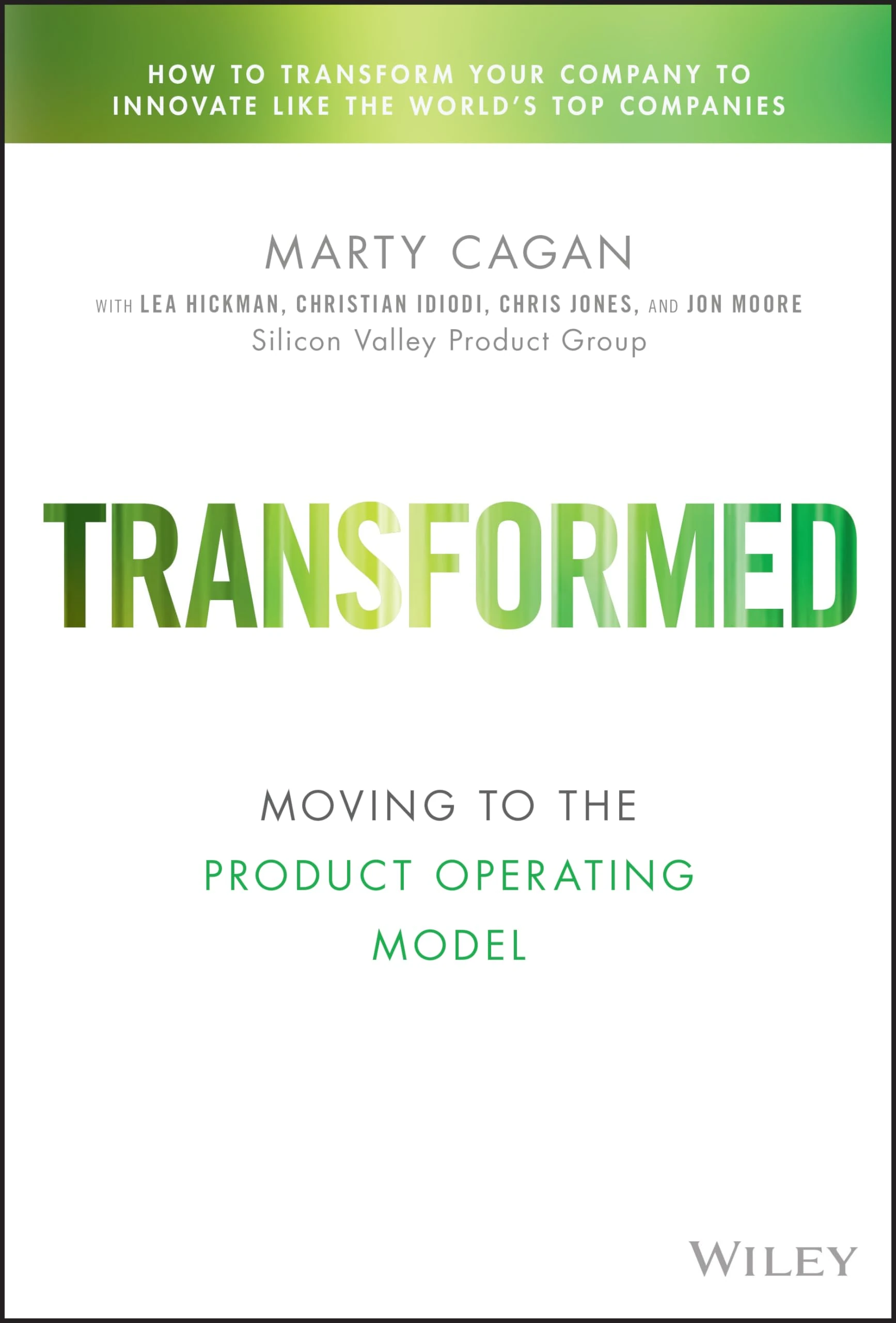 Transformed by Marty Cagan book cover