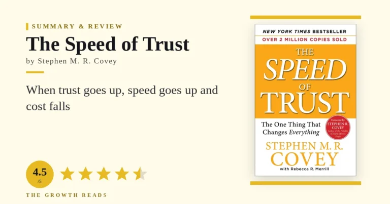 The Speed of Trust Summary & Review: Cut the Hidden Tax