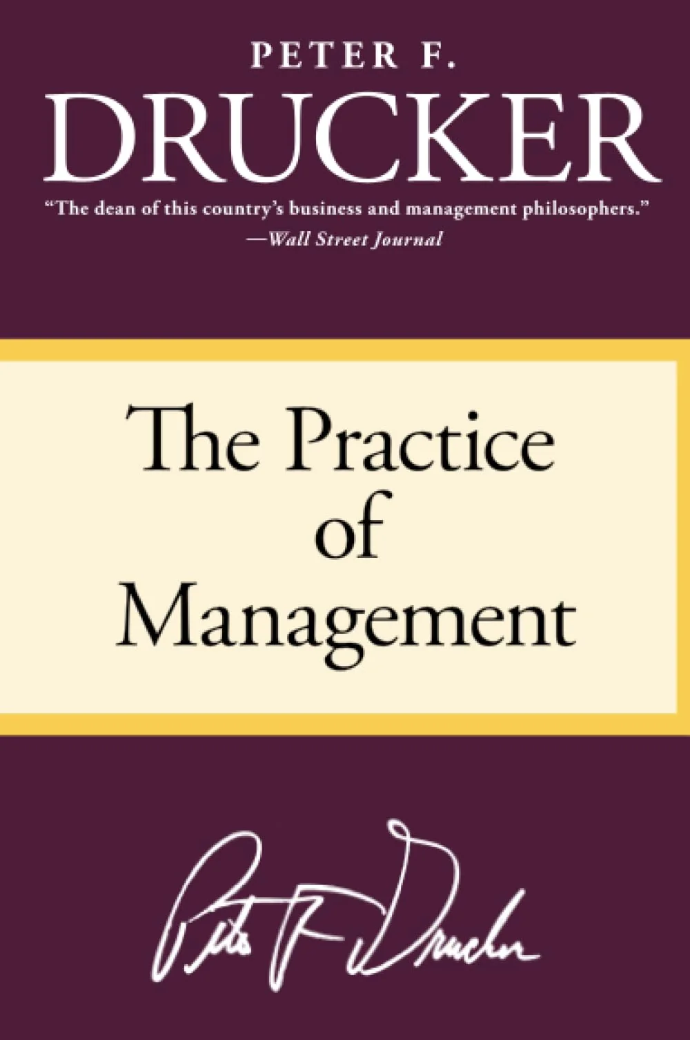 The Practice of Management by Peter F. Drucker book cover