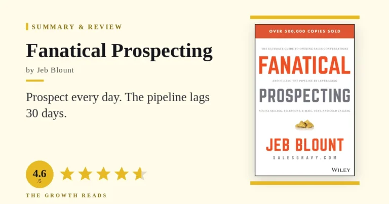 Fanatical Prospecting by Jeb Blount — summary and review with 4.6/5 rating