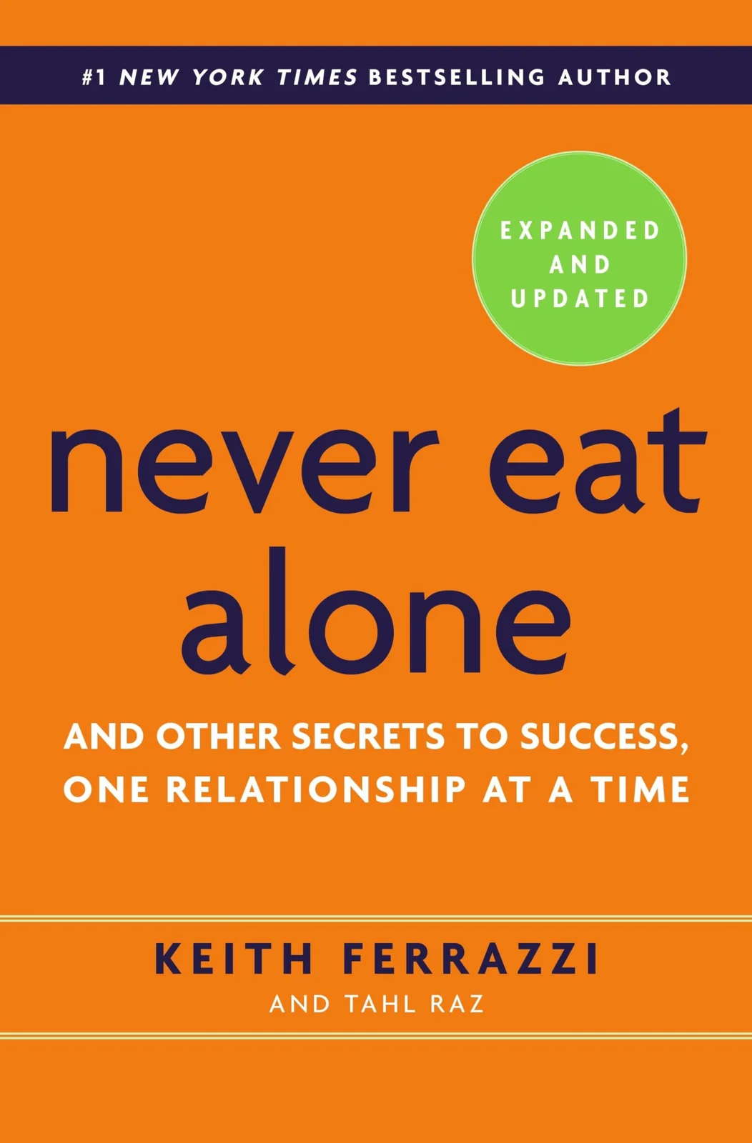 Never Eat Alone by Keith Ferrazzi and Tahl Raz book cover