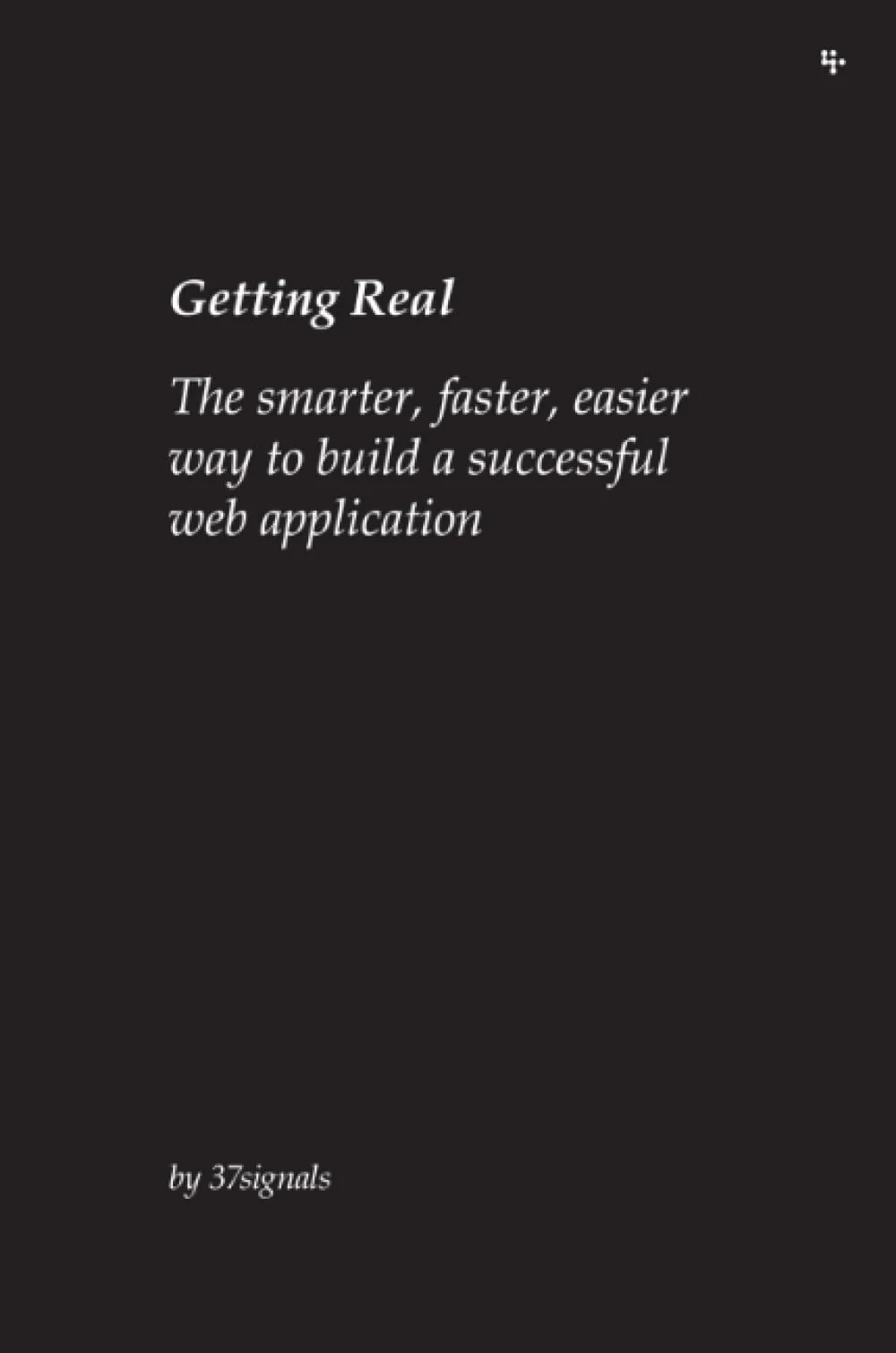 Getting Real by 37signals book cover