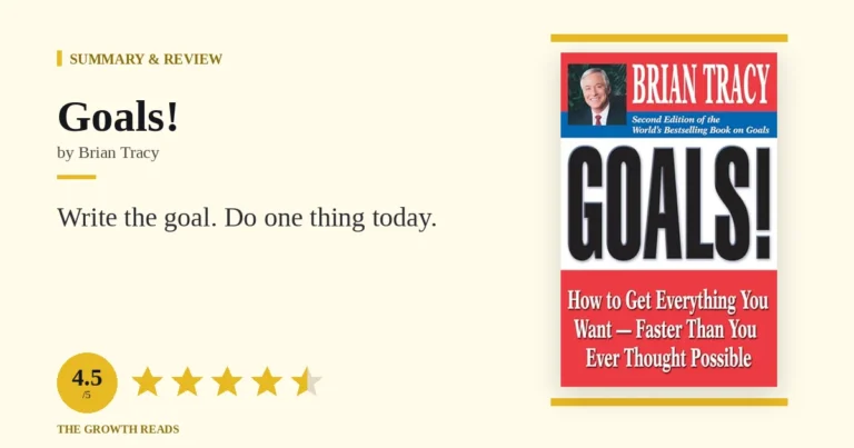 Goals! by Brian Tracy — summary and review with 4.5/5 rating