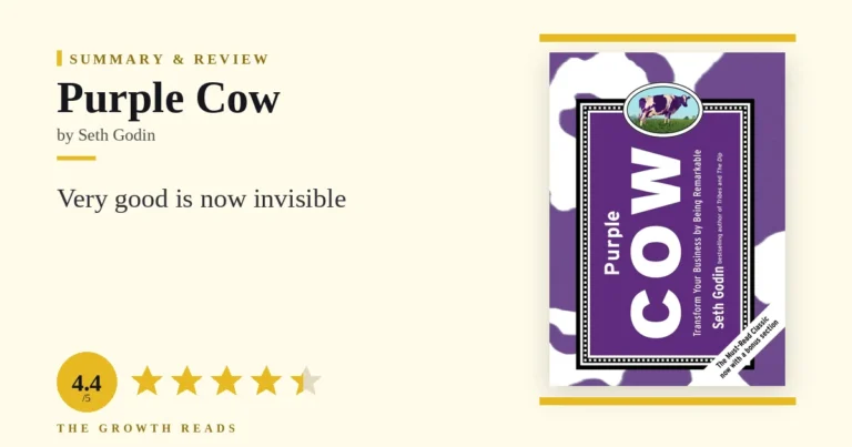Purple Cow Summary & Review: Be Remarkable or Stay Invisible