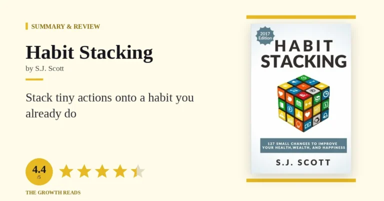 Habit Stacking Summary & Review: Attach Tiny Actions to a Cue
