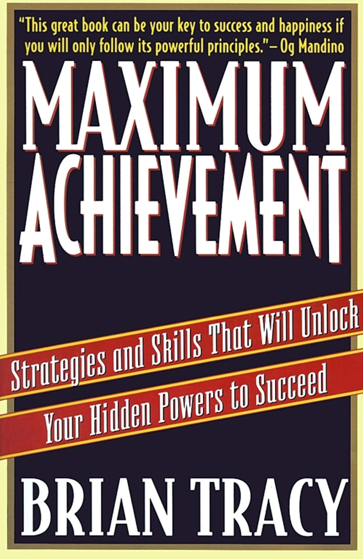 Maximum Achievement by Brian Tracy book cover