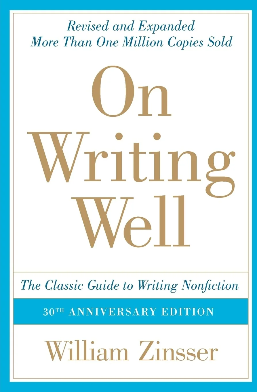On Writing Well by William Zinsser book cover