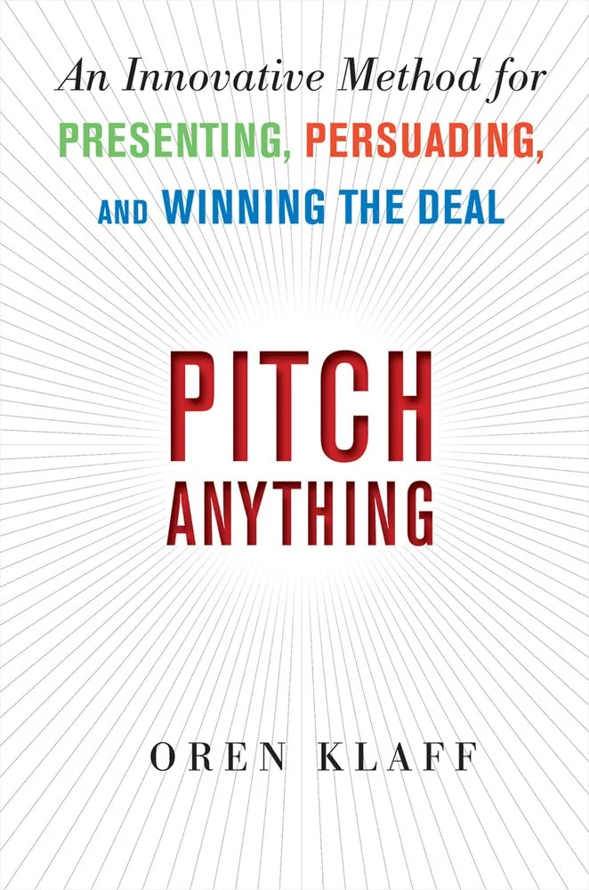 Pitch Anything by Oren Klaff book cover