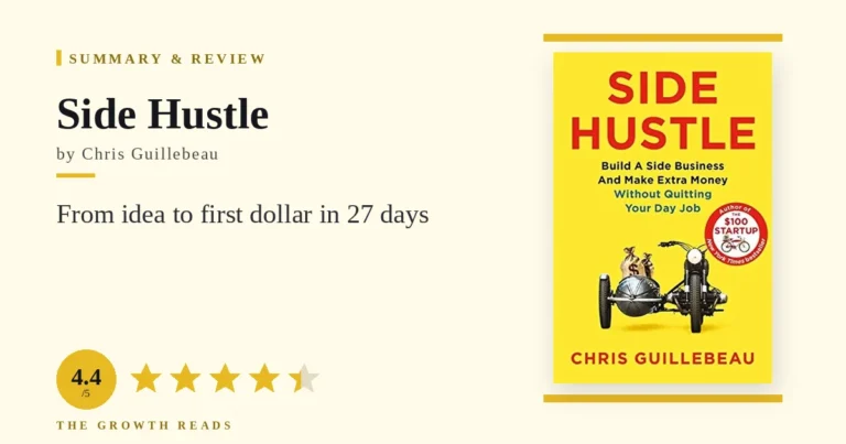Side Hustle by Chris Guillebeau — summary and review with 4.4/5 rating