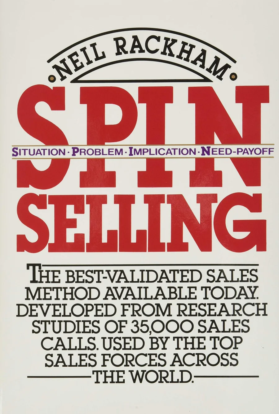 SPIN Selling by Neil Rackham book cover