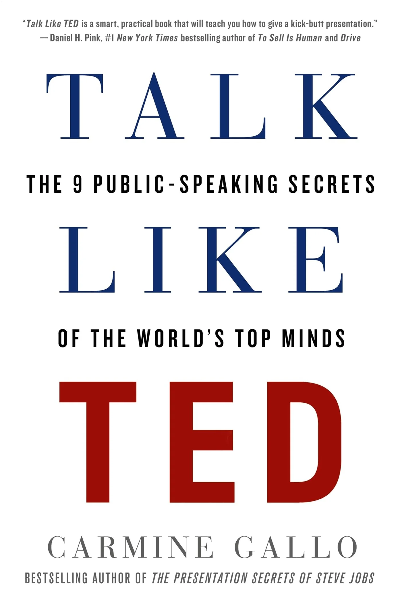 Talk Like TED by Carmine Gallo book cover