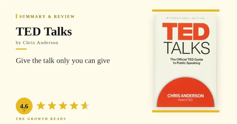 TED Talks by Chris Anderson — summary and review with 4.6/5 rating