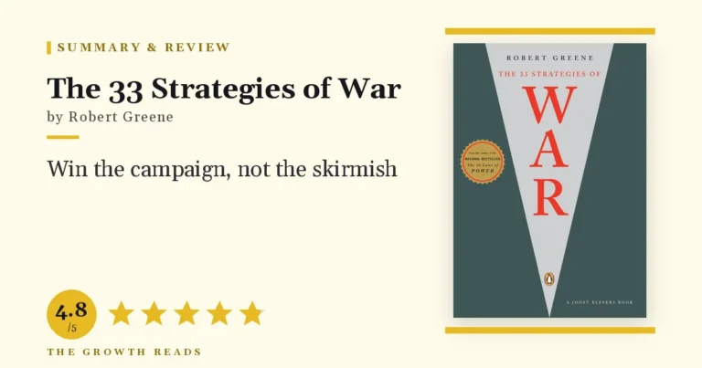 The 33 Strategies of War by Robert Greene — summary and review with 4.8/5 rating