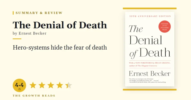 The Denial of Death by Ernest Becker — summary and review with 4.4/5 rating