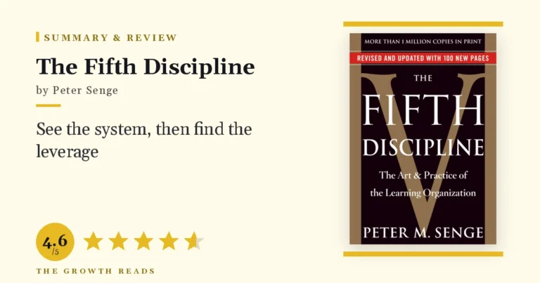 The Fifth Discipline Summary & Review: See the System, Then Find the Leverage