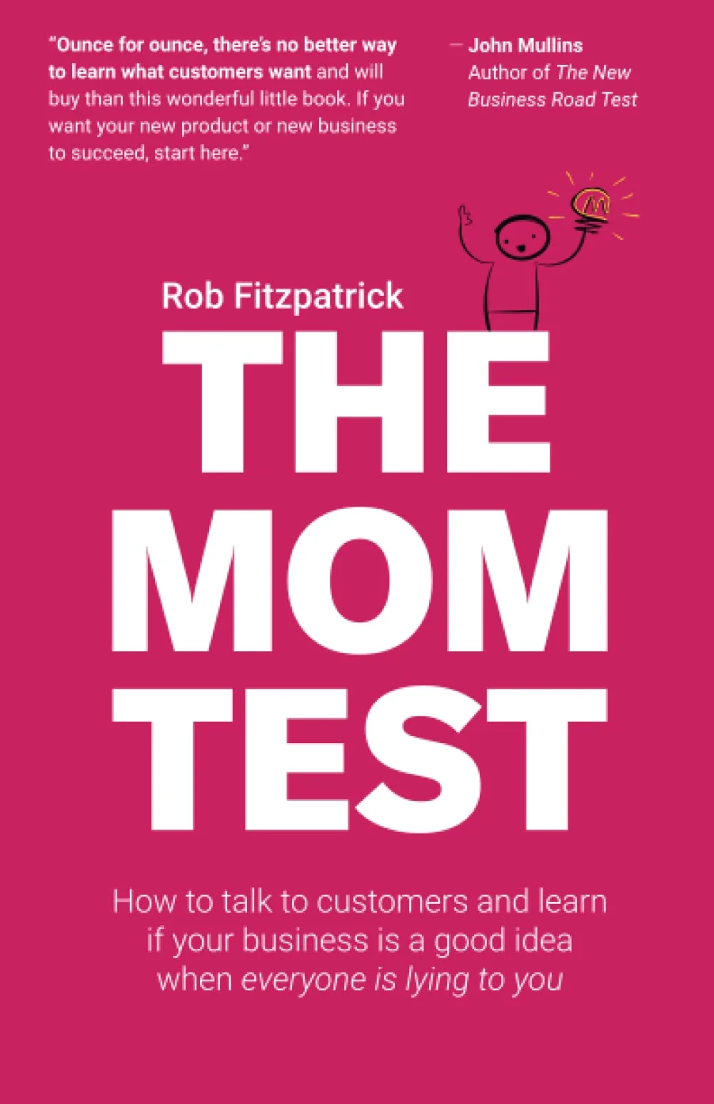 The Mom Test by Rob Fitzpatrick book cover