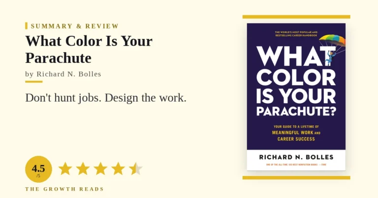 What Color Is Your Parachute by Richard N. Bolles — summary and review with 4.5/5 rating